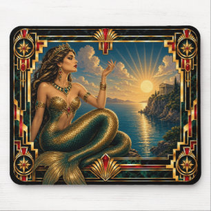 Tapis De Souris Sirène, mythe Art déco
