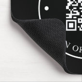 Tapis De Souris Site Web de l'entreprise Lien QR Code noir Promoti (Coin)