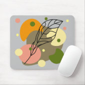 Tapis De Souris Sites abstraits intéressants avec feuilles (Avec souris)