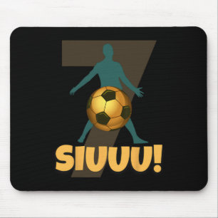 Tapis De Souris Siuuu Football Drôle Footbyll Garçons Hommes Femme