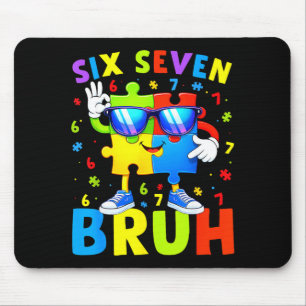 Tapis De Souris Six sept bruh sensibilisation à l'autisme 67 autis