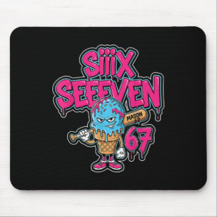 Tapis De Souris Six Seven 67 Bysebyll Joueur Glace Crèmeuse Drip M