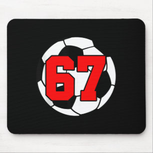 Tapis De Souris Six Seven 67 Football 6 7 Mème Drôle 6-7 Gen Alpha