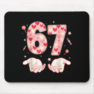 Tapis De Souris Six Seven 67 Mème 6 7 Saint-Valentin Cœur Hommes F