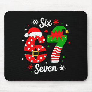 Tapis De Souris Six Seven 67 Mème 6 7 Santa Noël Pyjama Enfants