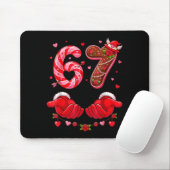 Tapis De Souris Six Seven 67 Meme 6 7 Valentines Day Heart Men Wom (Avec souris)