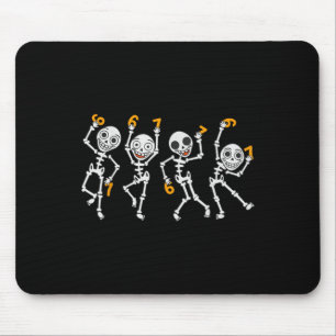 Tapis De Souris Six Seven 67 Mème Drôle d'Halloween Squelette Dans