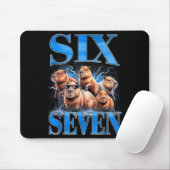 Tapis De Souris Six Seven 67 Meme Funny Capybara Bootleg Graphic  (Avec souris)
