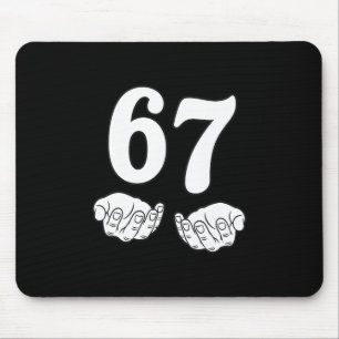 Tapis De Souris Six Seven 6 7 Drôle 67 Argot Gen Alpha 6-7 Meme Sc