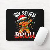 Tapis De Souris Six Seven 6 7 Meme Dabbing Gingerbread Man Christm (Avec souris)