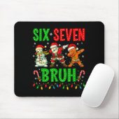 Tapis De Souris Six Seven 6 7 Meme Dabbing Santa Gingerbread Chris (Avec souris)