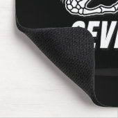 Tapis De Souris Six Seven 6 7 Meme Funny Skeleton Hands Sign Let's (Coin)