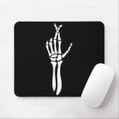 Tapis De Souris Six Seven 6 7 Meme Funny Skeleton Hands Sign Let's (Avec souris)