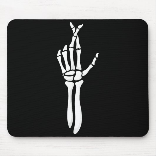 Tapis De Souris Six Seven 6 7 Meme Funny Skeleton Hands Sign Let's (Devant)