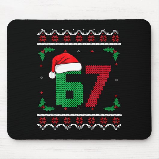 Tapis De Souris Six Seven Christmas 6 7 Ugly Christmas Sweater (Devant)