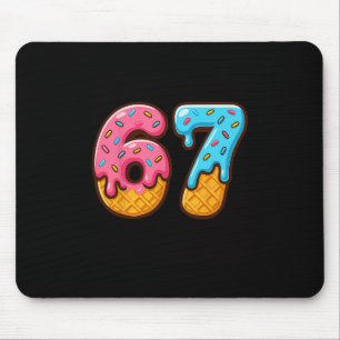 Tapis De Souris Six Seven Crème Glacée Dégoulinant Mème Cool 67 Nu