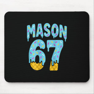 Tapis De Souris Six Seven Crème Glacée Dégoulinante Mason 67 Mème