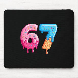 Tapis De Souris Six Seven Crème Glacée Dégoulinante Mème Cool 67 N