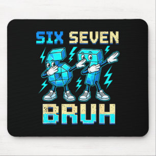 Tapis De Souris Six Seven Dabbing Cool Meme Bruh 67 Drôle Dab Numb