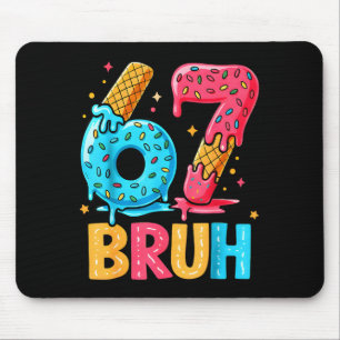 Tapis De Souris Six Seven Glace Drip Cool Meme 67 Bruh Drôle N