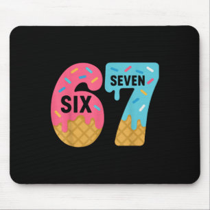 Tapis De Souris Six Seven Glace Drip Cool Meme 67 Drôle Drippi
