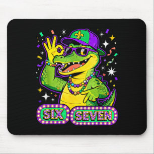 Tapis De Souris Six Seven Mardi Gras Gator Drôle 67 Citation De Me