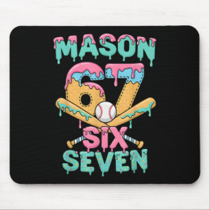 Tapis De Souris Six Seven Mème Mason Glace Goutte Drôle Bysebyll