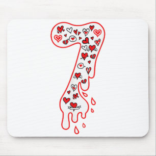 Tapis De Souris Six Seven Meme Numéro 7 Couples Correspondant à la
