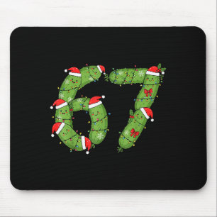 Tapis De Souris Six Seven Noël Pickle Drôle Vacances 67 Meme
