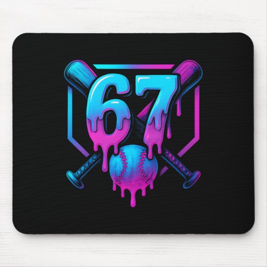 Tapis De Souris Six Seven Sell Ice Cream Drip Cool 67 Gen Alpha Sl (Devant)