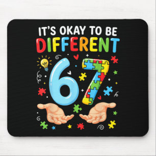 Tapis De Souris Six Seven Sensibilisation à l'autisme 67 Puzzle Ho
