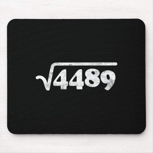 Tapis De Souris Sixty Seven 67 Meme Square Root 4489 Slang Math Te (Devant)