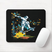 Tapis De Souris sk8er skateboarder vecteur (Avec souris)
