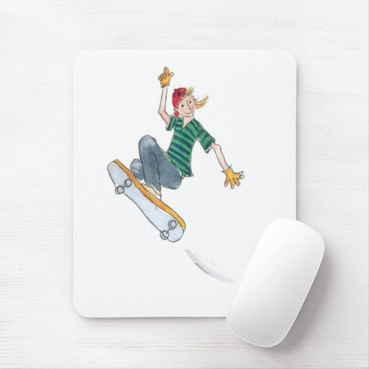 Tapis De Souris Skateboard Mousepad (Avec souris)
