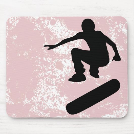 Tapis De Souris skateboard. silhouettes. (Devant)