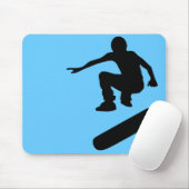 Tapis De Souris skateboard. silhouettes. (Avec souris)