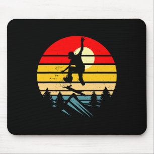 Tapis De Souris Skateboardeur Rétro Planche à Roulettes Vintage Sk
