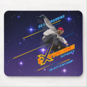 Tapis De Souris Skateur de skateboard de sport extrême rétro | Tap (Devant)