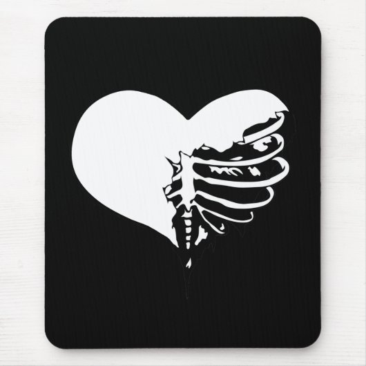 Tapis De Souris Skeleheart - Blanc (Devant)