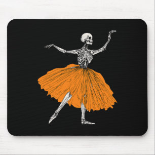 Tapis De Souris Skeleton Ballerina Danse Tutu Danseur de ballet Éf