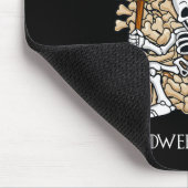 Tapis De Souris Skeleton Bones Throne Fun Halloween Garçons Filles (Coin)