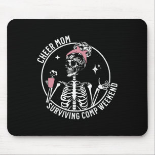 Tapis De Souris Skeleton Café Cheer Maman Survive Comp Weekend M