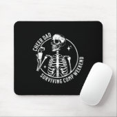 Tapis De Souris Skeleton Café Cheer Papa Survive Comp Weekend F (Avec souris)
