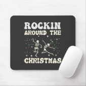 Tapis De Souris Skeleton Christmas Dance (Avec souris)