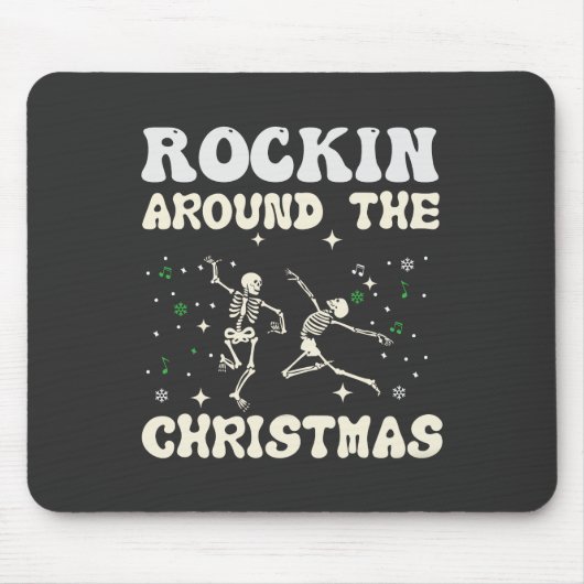 Tapis De Souris Skeleton Christmas Dance (Devant)