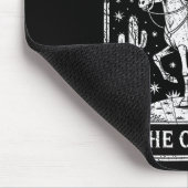 Tapis De Souris Skeleton Cowgirl Riding Horse Tarot Card Gothic Ha (Coin)