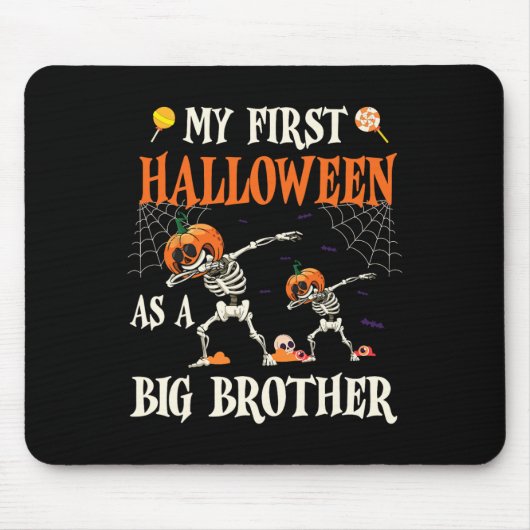 Tapis De Souris Skeleton Dabbin Ensemble Mon Premier Halloween Com (Devant)