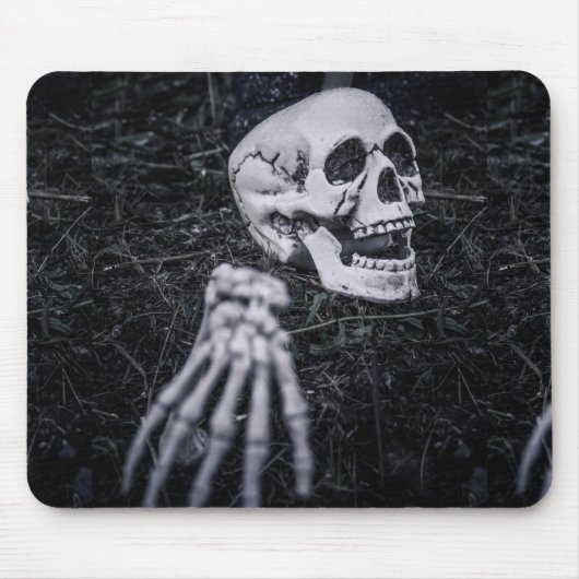Tapis De Souris Skeleton d'Halloween (Devant)