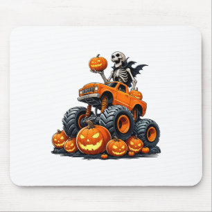 Tapis De Souris Skeleton équitation Monster Camion Halloween Citro