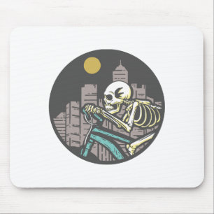 Tapis De Souris Skeleton équitation vélo